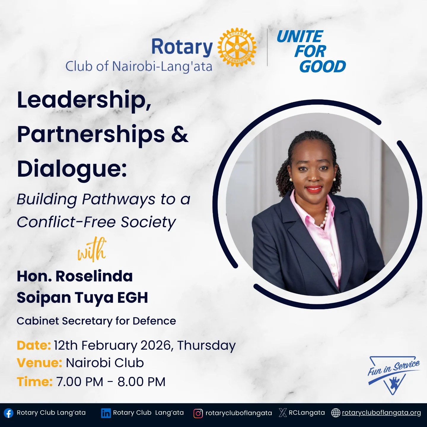 Our guest speaker this week is Hon. Soipan Tuya ,