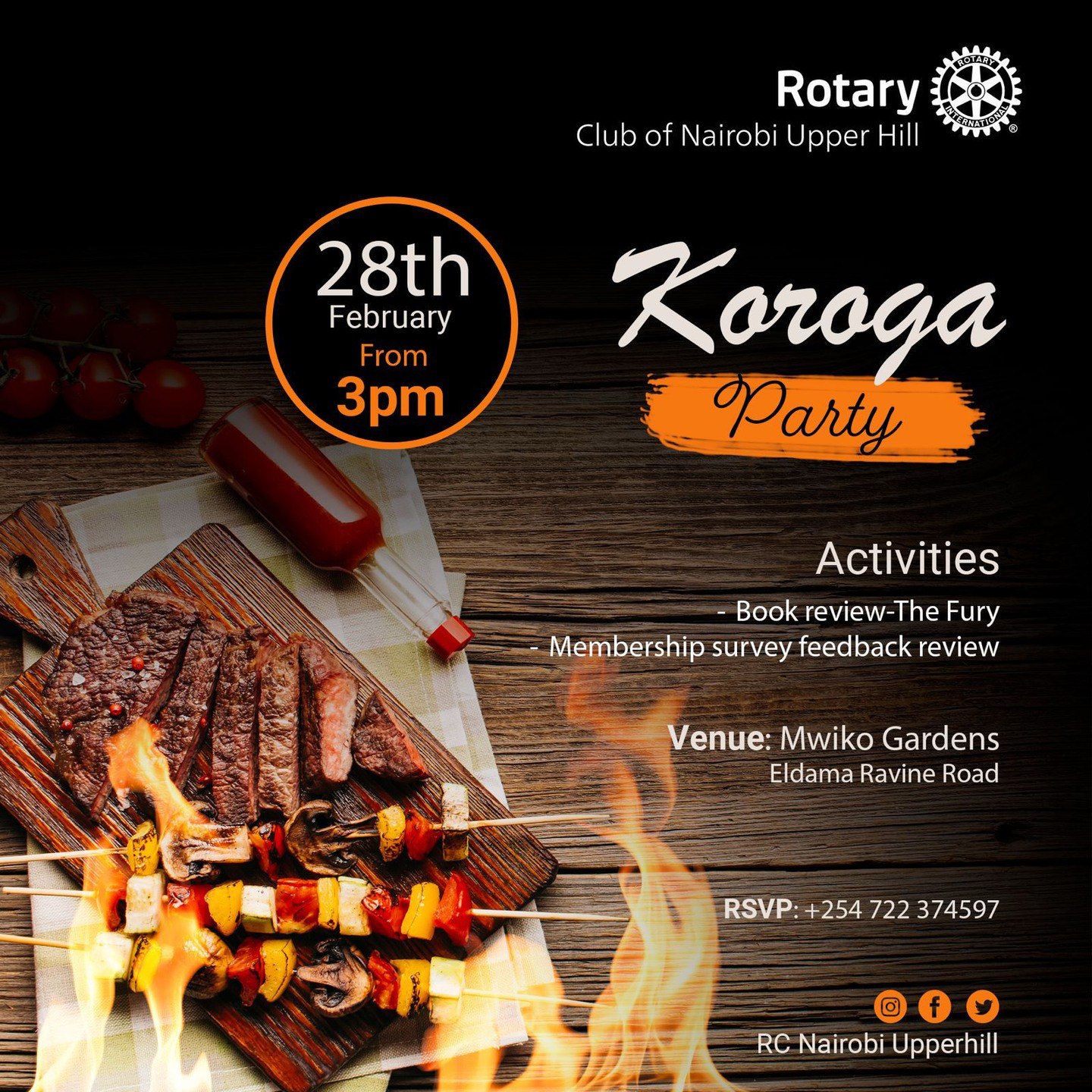 Rotary Club of Nairobi Upper Hill Presents: Koroga