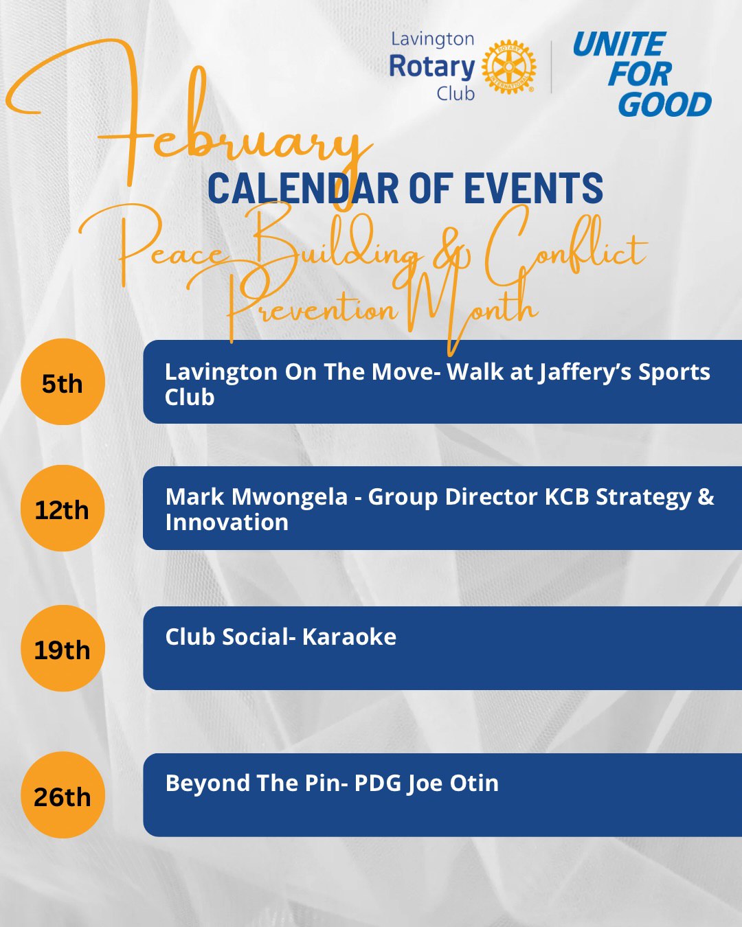 Join us for our fellowship and social this Friday