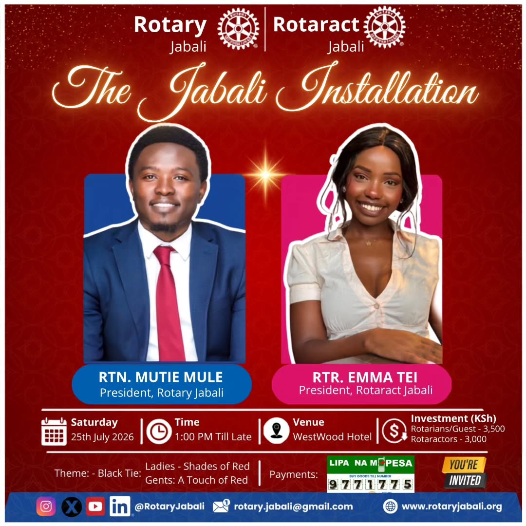 Big congratulations to Rtn. Prisca Mwangi for regi...