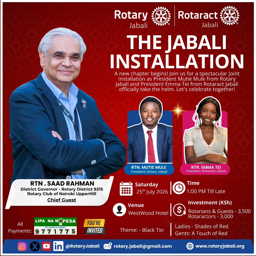 Big congratulations to Rtn. Eva Kaburu for registe...