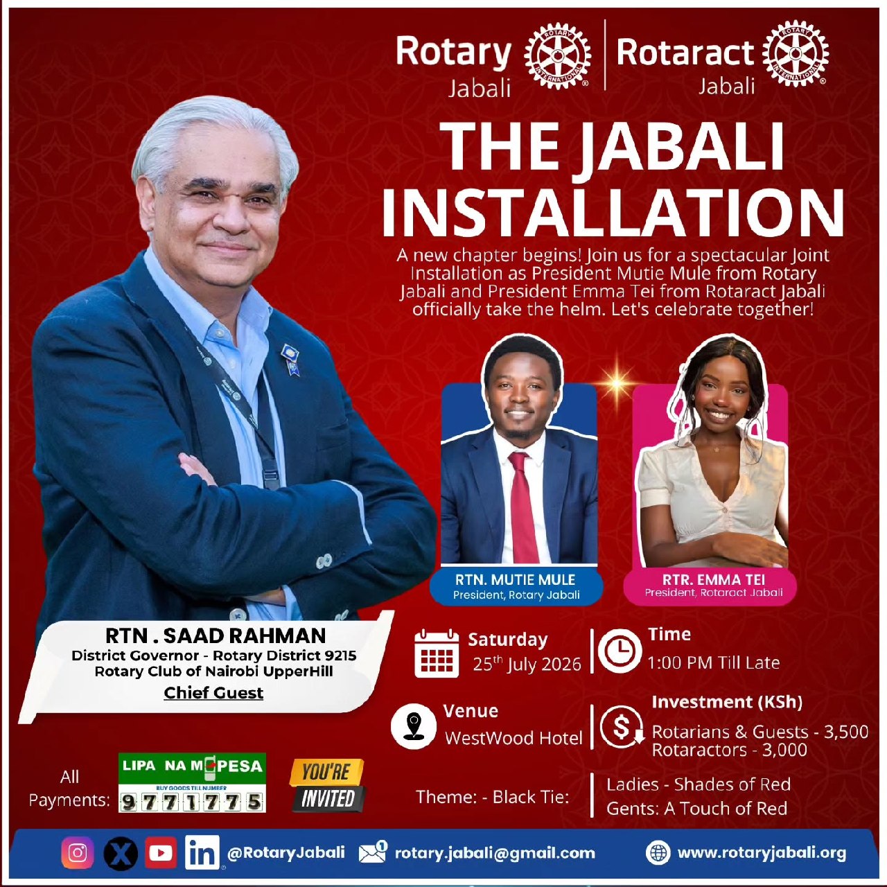 Big congratulations to Rtn. Muragu Kanini for regi...