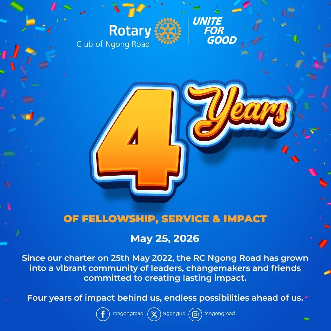 Four years ago, the Rotary Club of Ngong Road was ...
